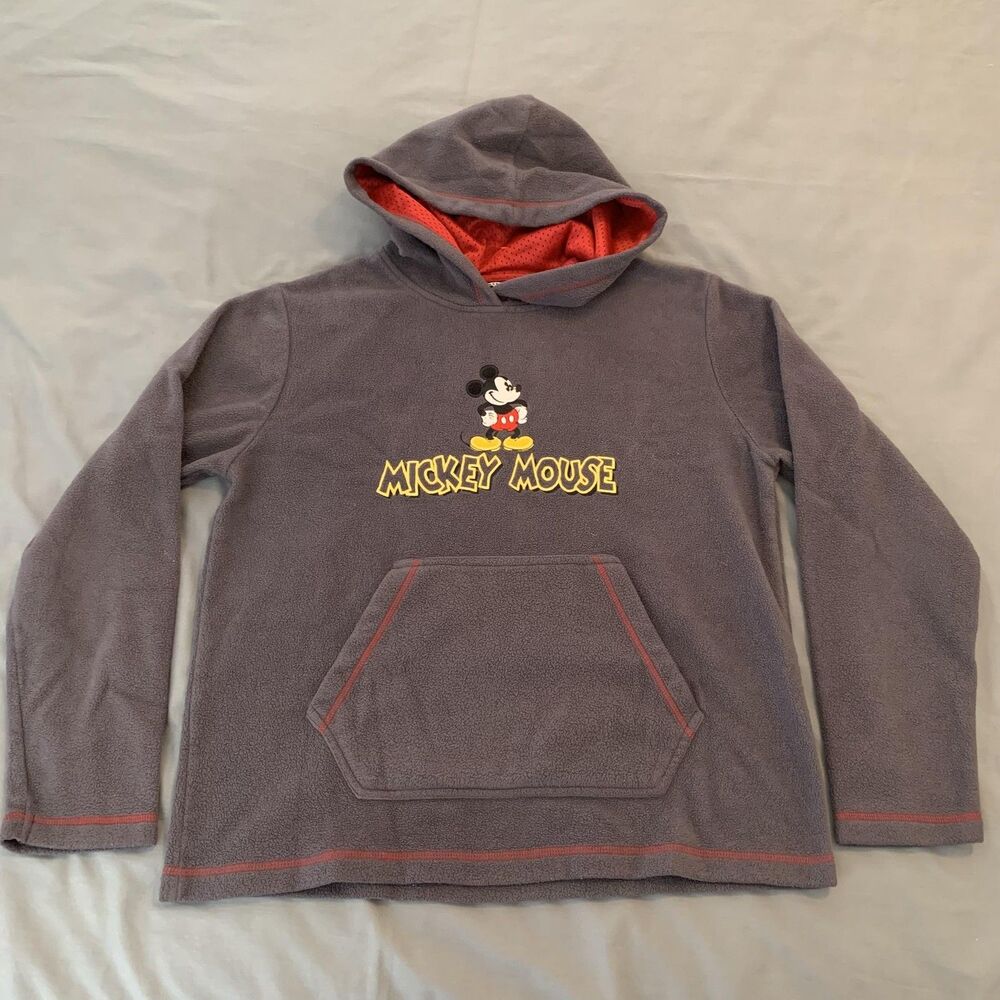 Mickey‎ & Co Hoodie Mens Large Fleece Jerry Leigh Disney Mickey Mouse Pullover